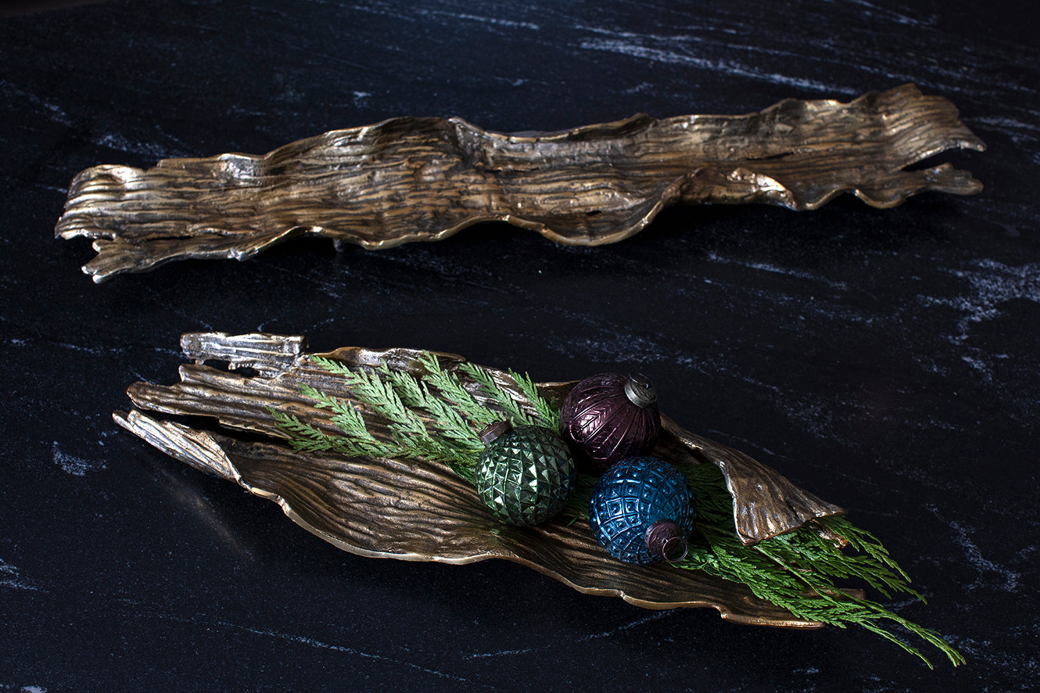 Golden Cedar Tray By Accent Decor | Decorative Trays & Dishes | Modishstore - 5