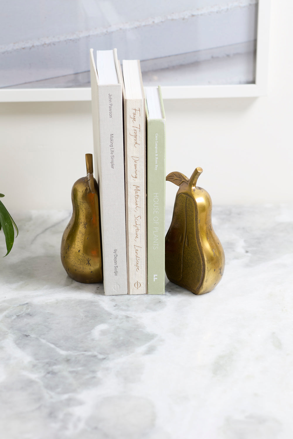 Golden Pear Bookend - Set of 2 By Accent Decor | Wall Decor | Modishstore - 3