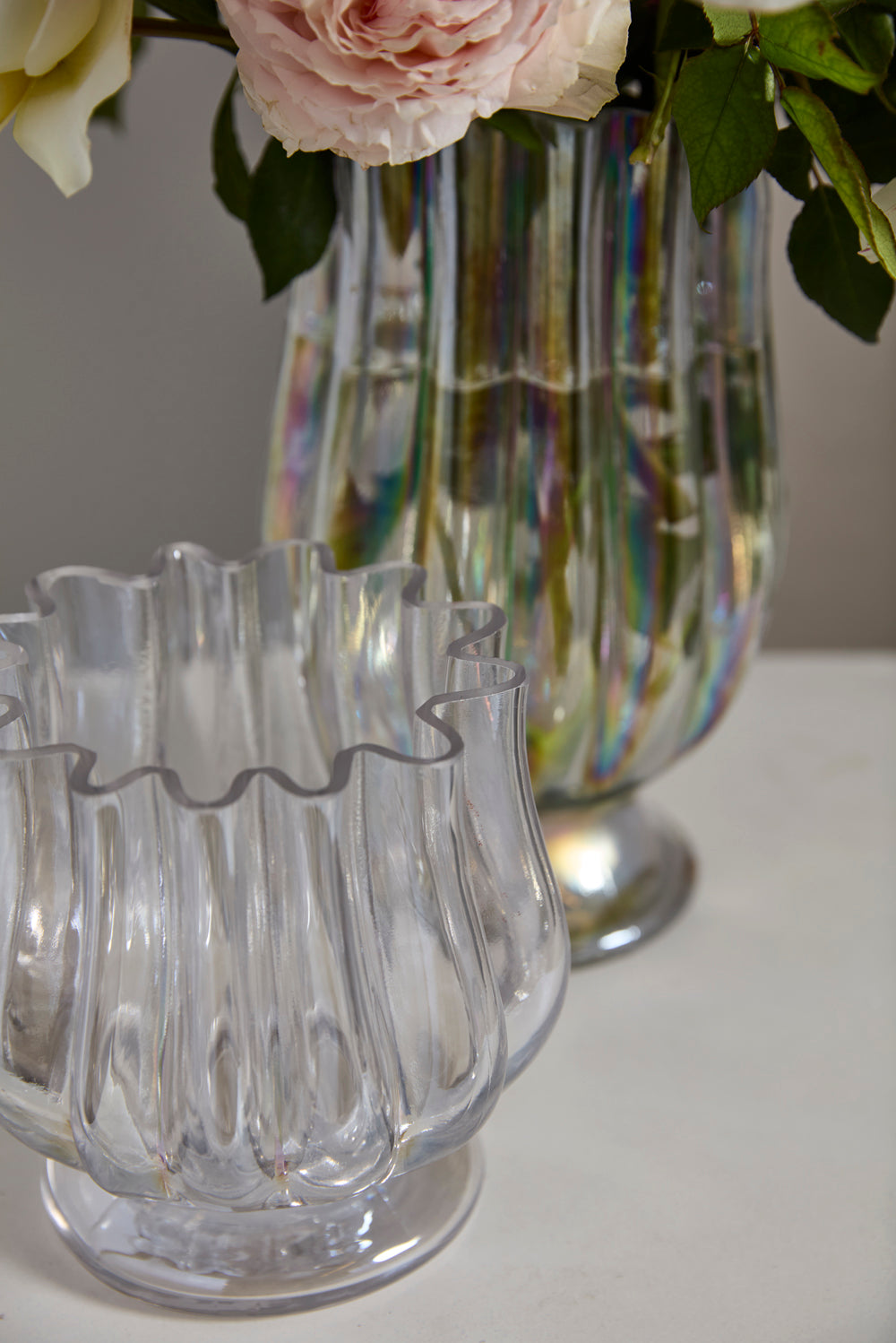 Gossamer Vase Set of 2 By Accent Decor | Vases | Modishstore - 1