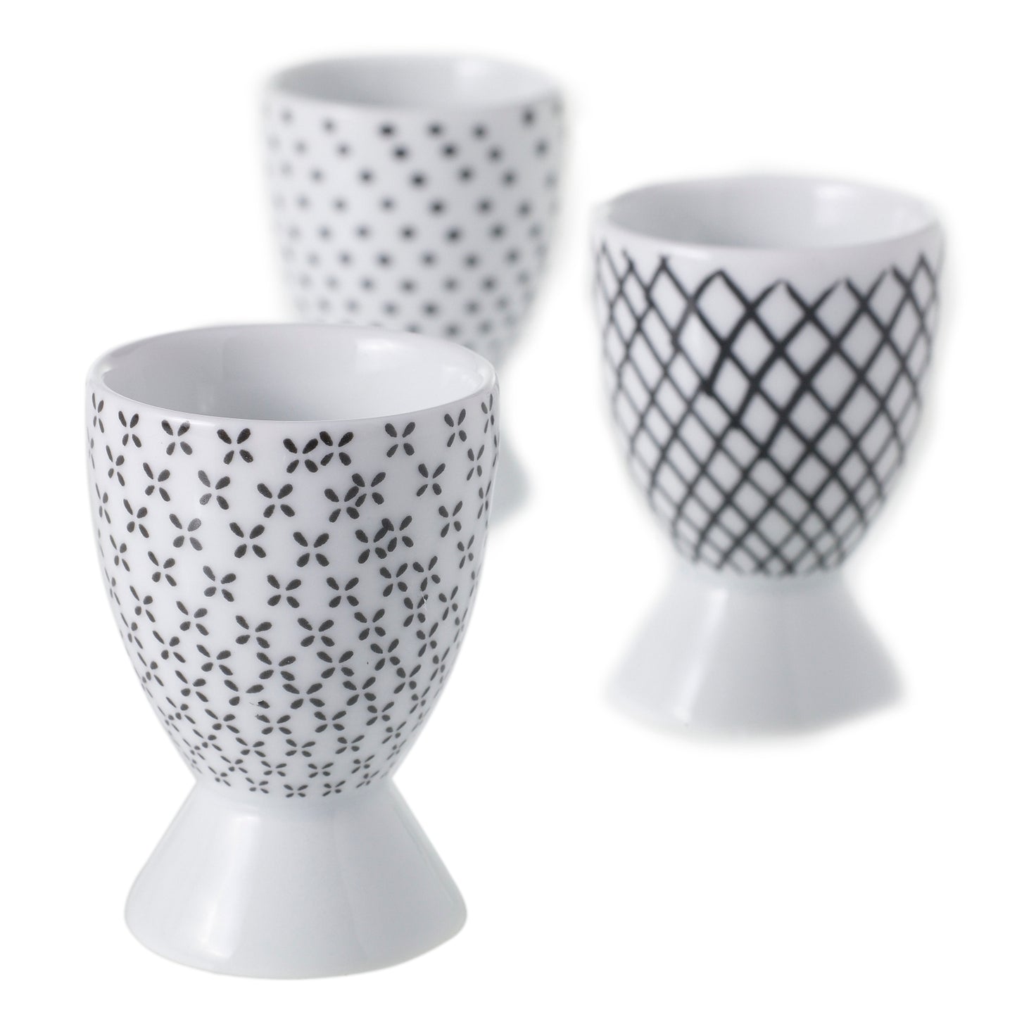 Graphic Egg Cup Set of 4 By Accent DŽcor