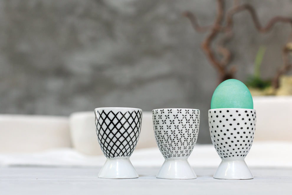 Graphic Egg Cup Set of 12 By Accent Decor | Decor | Modishstore - 3