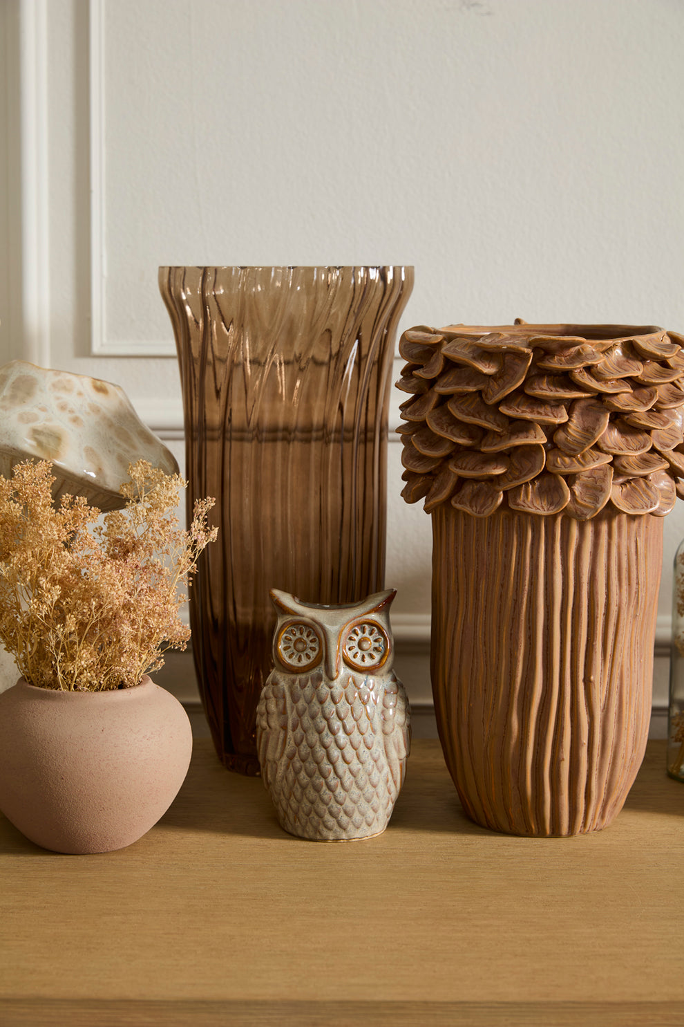 Great Grey Owl Budvase Set of 8 By Accent Decor | Vases | Modishstore - 6