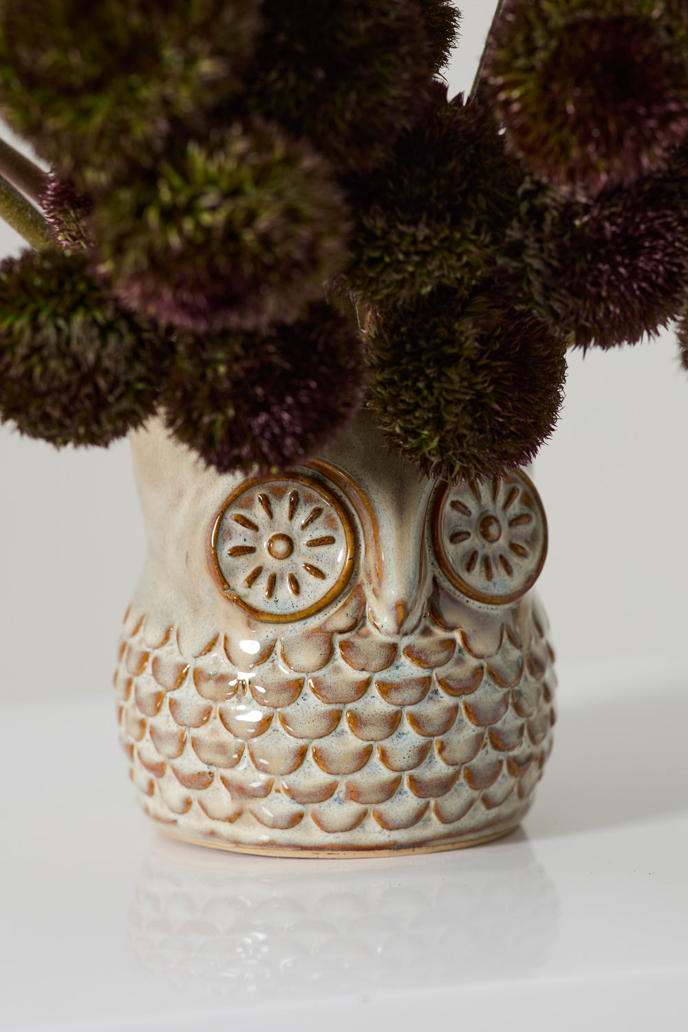 Great Grey Owl Pot Set of 4 By Accent Decor | Planters, Troughs & Cachepots | Modishstore - 1