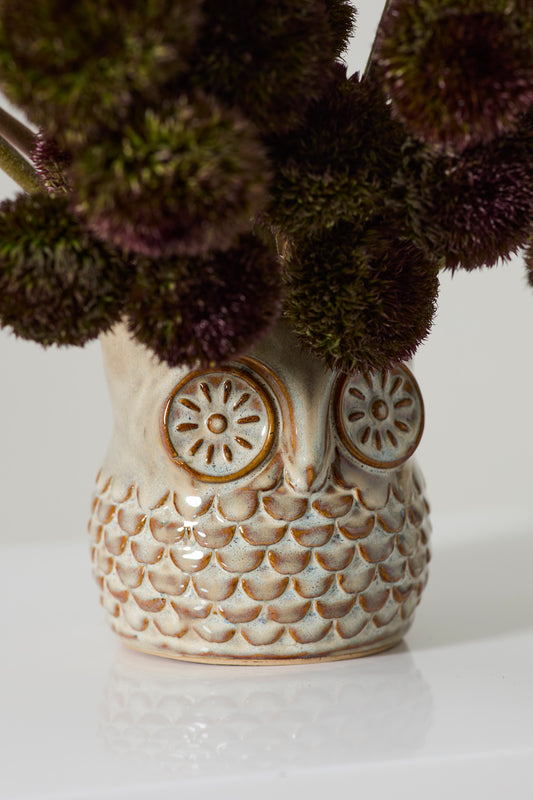 Great Grey Owl Pot Set of 4 By Accent Decor | Planters, Troughs & Cachepots | Modishstore - 1