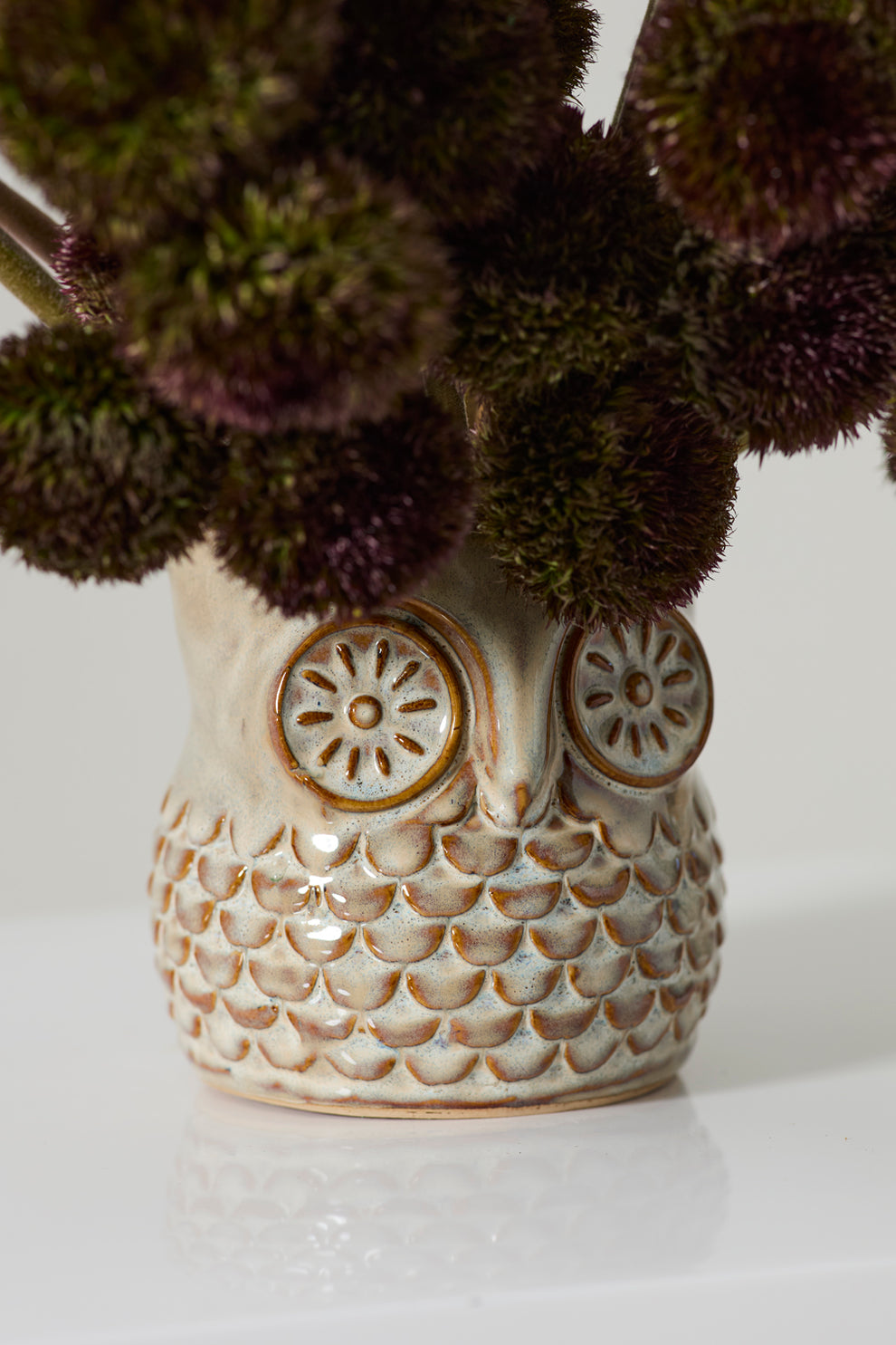 Great Grey Owl Pot Set of 4 By Accent Decor | Planters, Troughs & Cachepots | Modishstore - 1