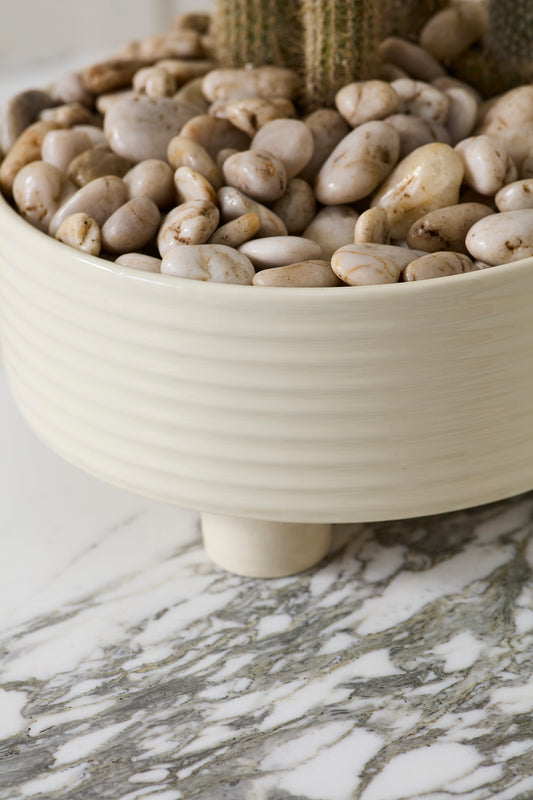 Hailey Footed Bowl By Accent Decor | Decorative Bowls | Modishstore - 1