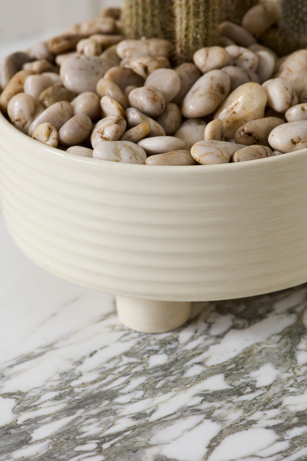 Hailey Footed Bowl By Accent Decor | Decorative Bowls | Modishstore - 1