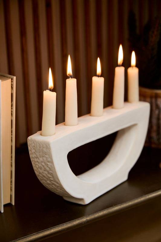 Halfmoon Candelabra Set of 2 By Accent Decor | Planters, Troughs & Cachepots | Modishstore - 1