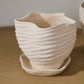 Highland Pot with Saucer Set of 4 By Accent Decor | Planters, Troughs & Cachepots | Modishstore - 1