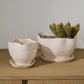 Highland Pot with Saucer Set of 4 By Accent Decor | Planters, Troughs & Cachepots | Modishstore - 3