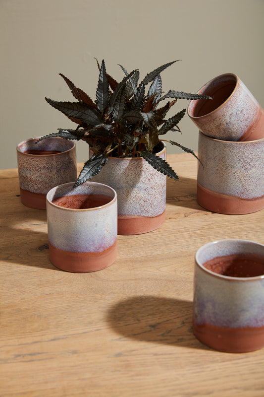 Himalaya Pot Set of 8 By Accent Decor | Planters, Troughs & Cachepots | Modishstore - 1