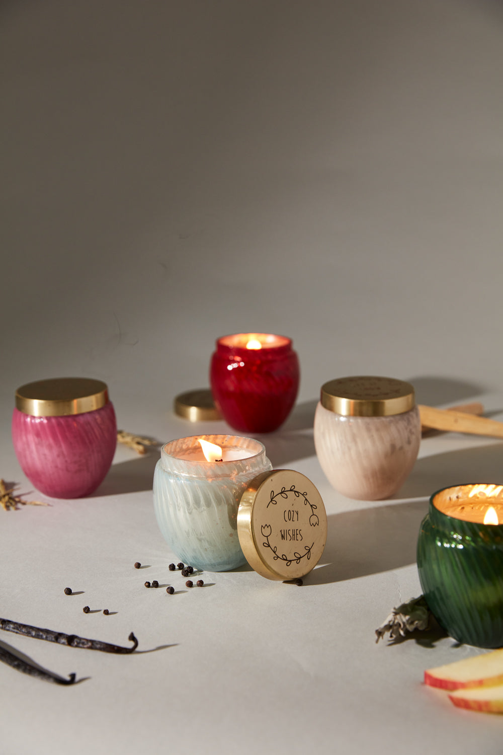Holiday Cheer Candle Set of 4 By Accent Decor | Candle Holders | Modishstore - 1