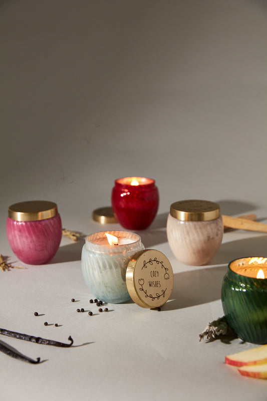 Holiday Cheer Candle Set of 4 By Accent Decor | Candle Holders | Modishstore - 1