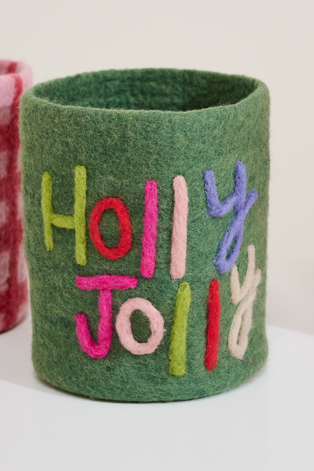 Holly Jolly Felt Pot Cover Set of 2 By Accent Decor | Wall Decor | Modishstore - 1