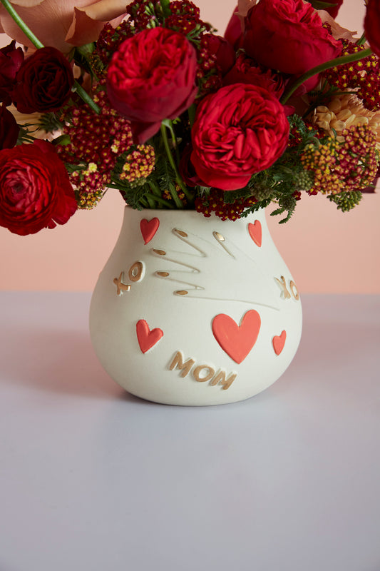 Hug Your Mom Vase Set of 2 By Accent Decor | Vases | Modishstore - 1