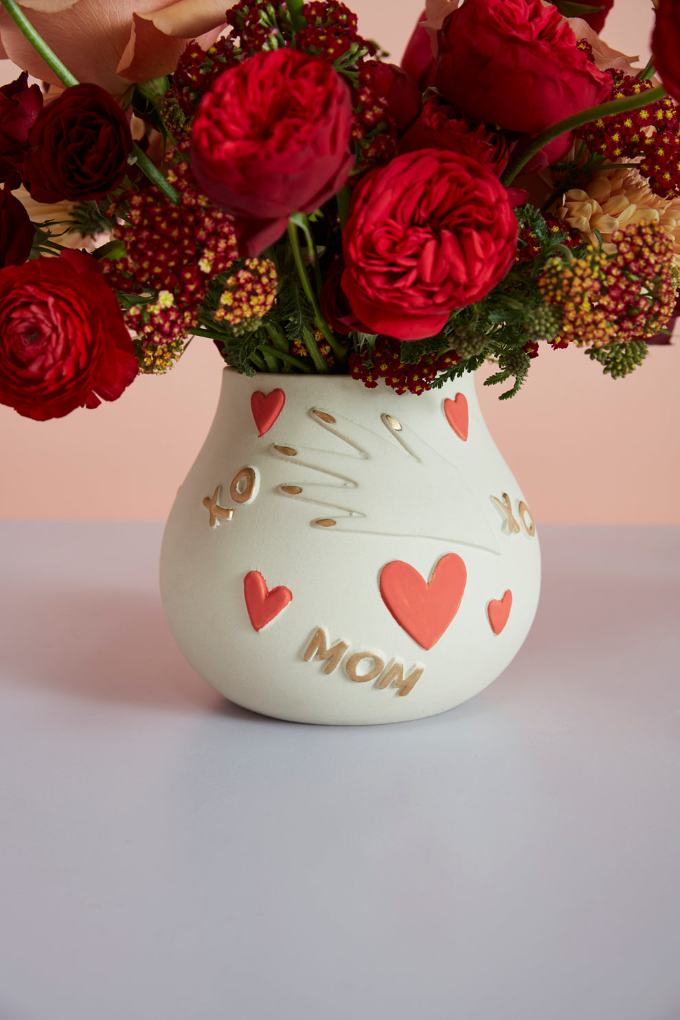 Hug Your Mom Vase Set of 2 By Accent Decor | Vases | Modishstore - 1