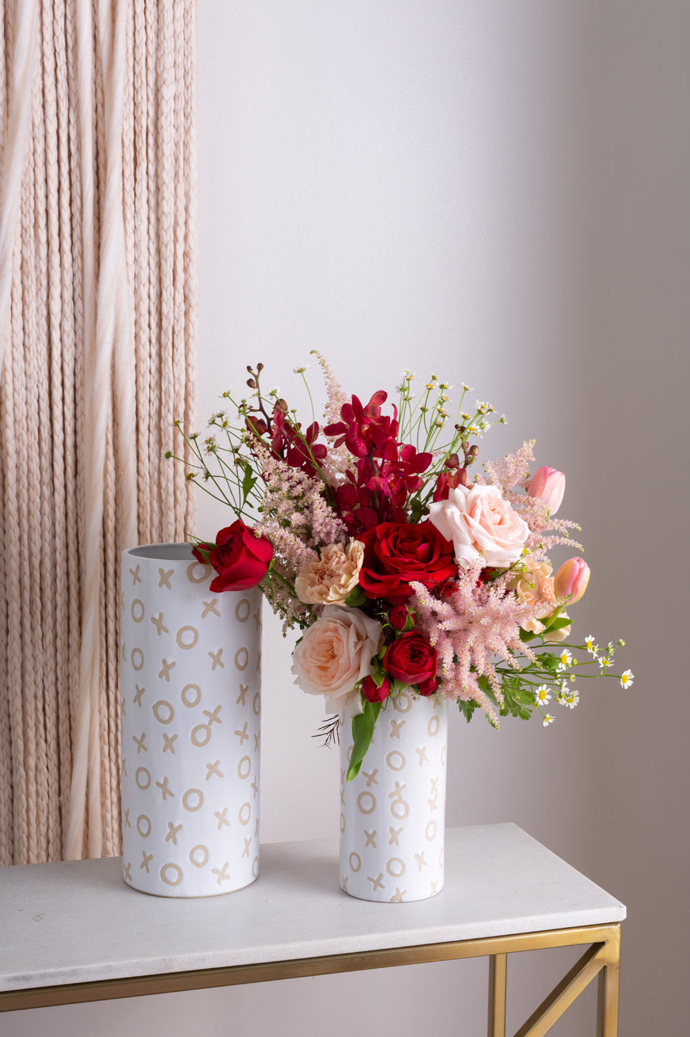 Hugs and Kisses Vase Set of 4 By Accent Decor | Vases | Modishstore - 1