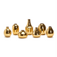 Gold-Plated Nickel Vases Set Of 21 By Tozai Home | Vases | Modishstore - 4
