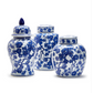 Blue/White Covered Temple Jar Set Of 6 By Tozai Home | Jars & Canisters | Modishstore - 1