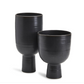 Black Glazed Cup Set Of 4 By Tozai Home | Vases | Modishstore - 2