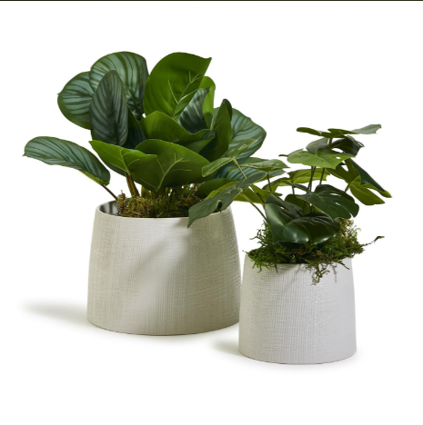 Hand Carved Planter Set Of 4 By Tozai Home | Planters, Troughs & Cachepots | Modishstore - 3