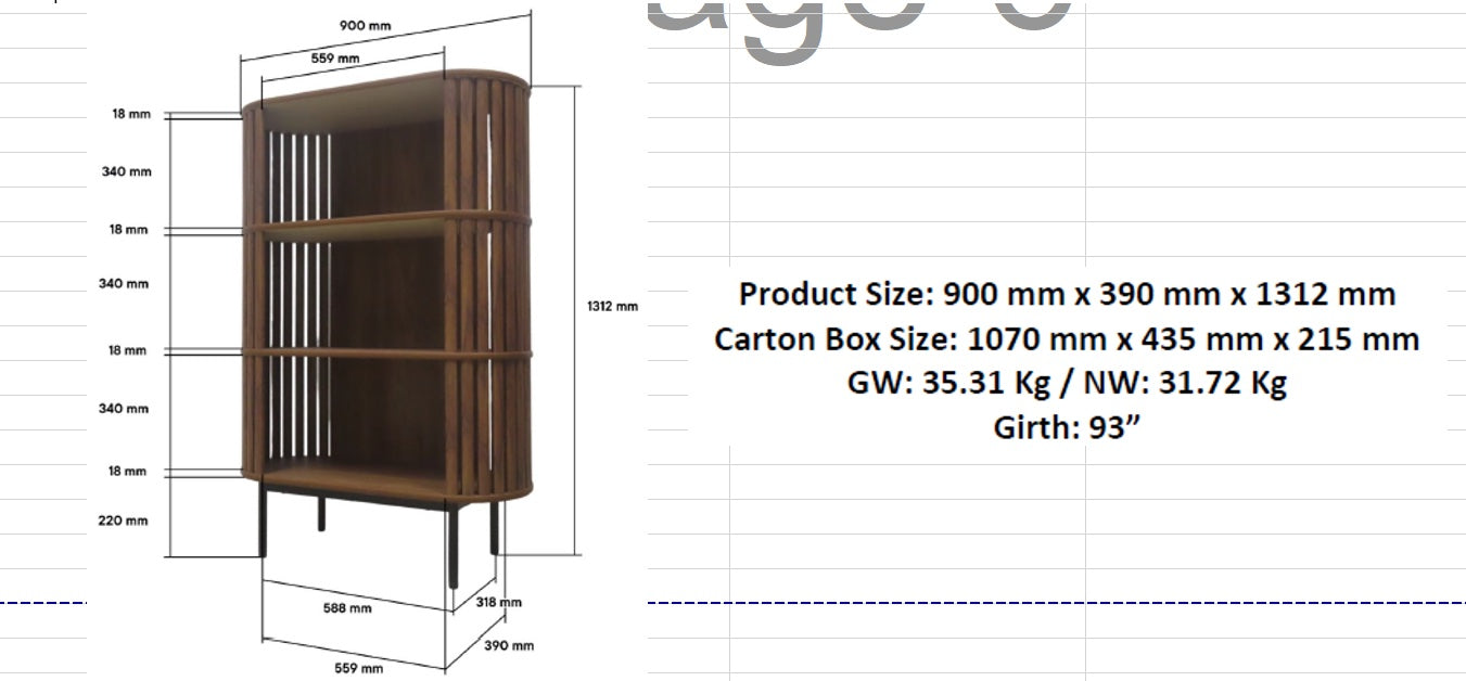 Fortitude Three Tier Display Cabinet By Modway - EEI-6524 | Cabinets | Modishstore - 17