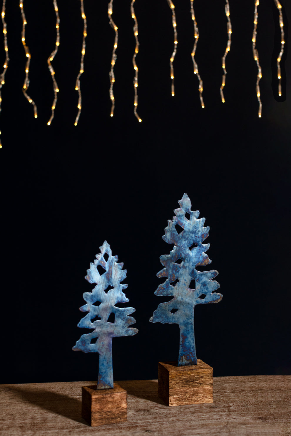 Indigo Night Tree Set of 8 By Accent Decor | Decor | Modishstore - 1
