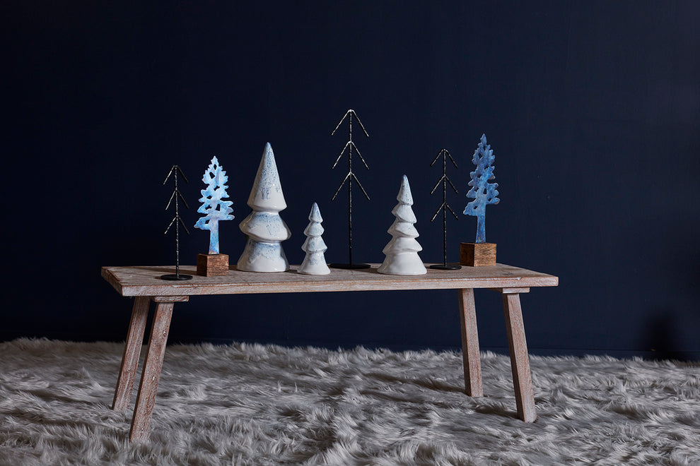Indigo Night Tree Set of 8 By Accent Decor | Decor | Modishstore - 4
