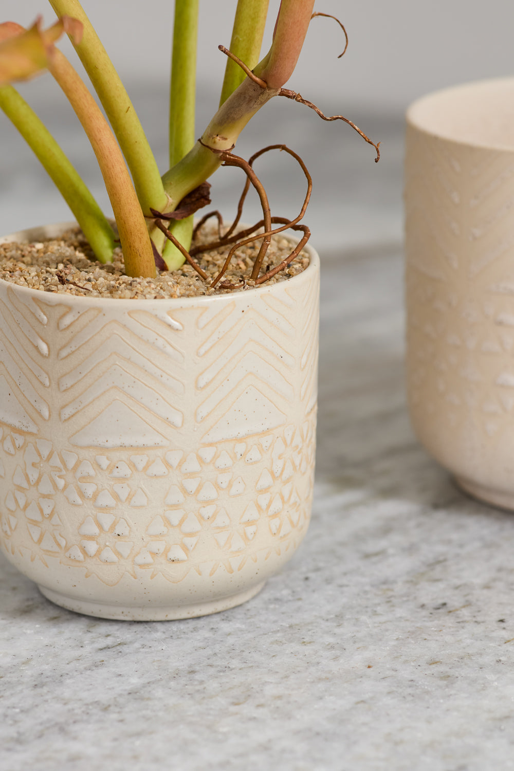 Indo Pot Set of 4 By Accent Decor | Planters, Troughs & Cachepots | Modishstore - 4