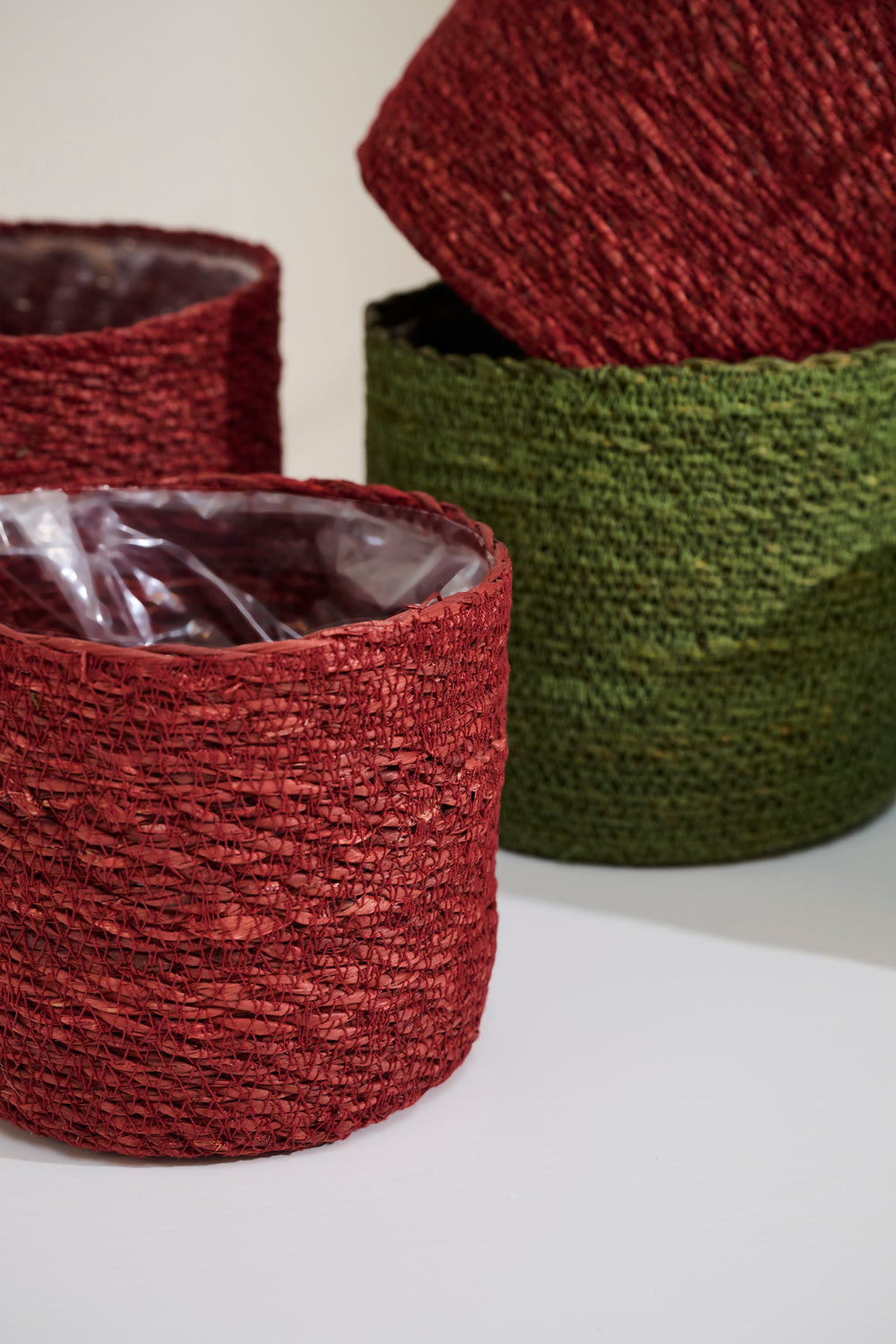 Inkberry Basket - Set of 6 By Accent Decor | Planters, Troughs & Cachepots | Modishstore - 1