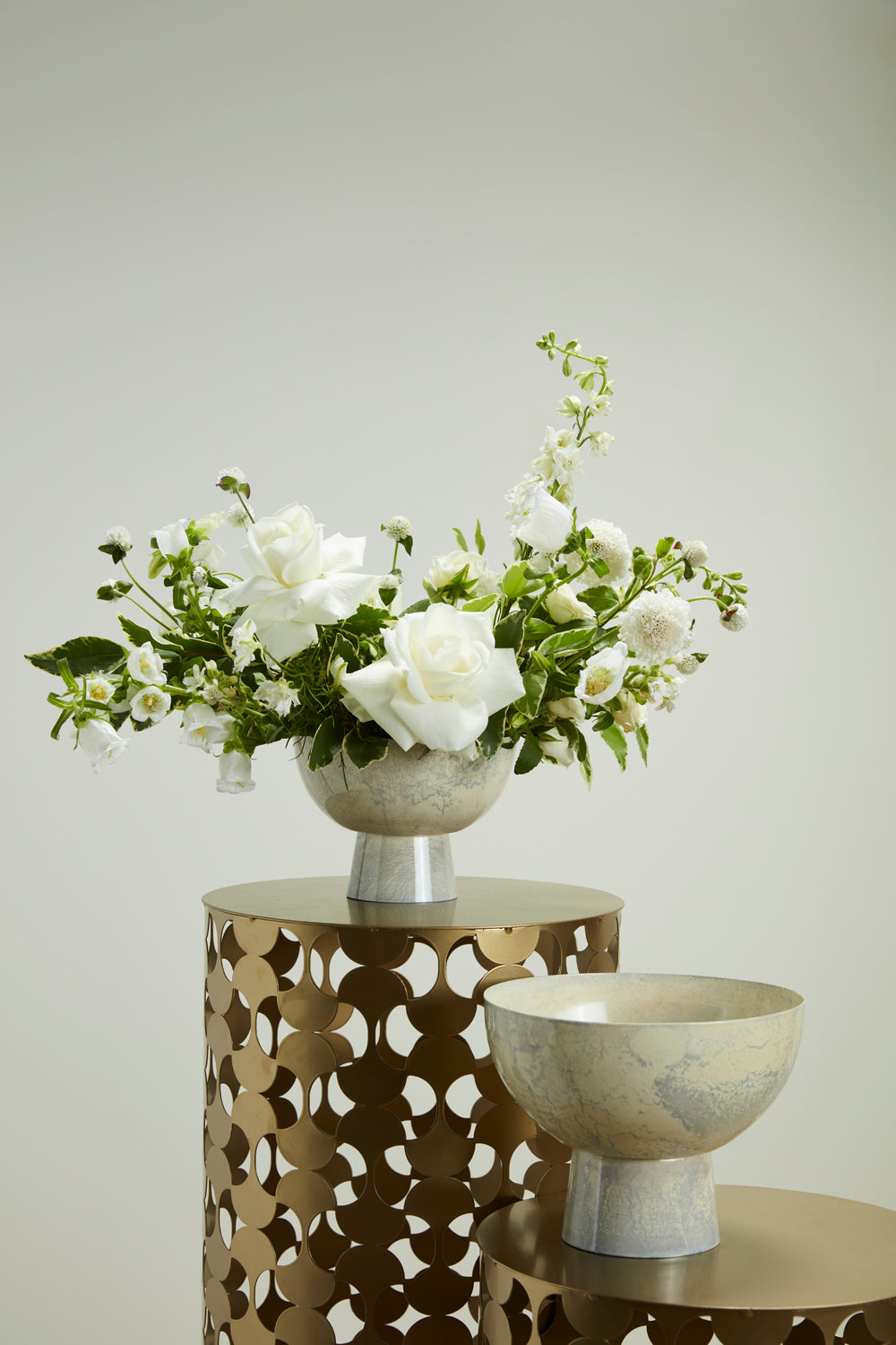 Isabella Compote Set of 4 By Accent Decor | Planters, Troughs & Cachepots | Modishstore - 3