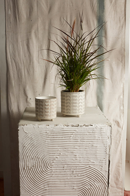 Itza Pot Set of 4 By Accent Decor | Planters, Troughs & Cachepots | Modishstore - 1