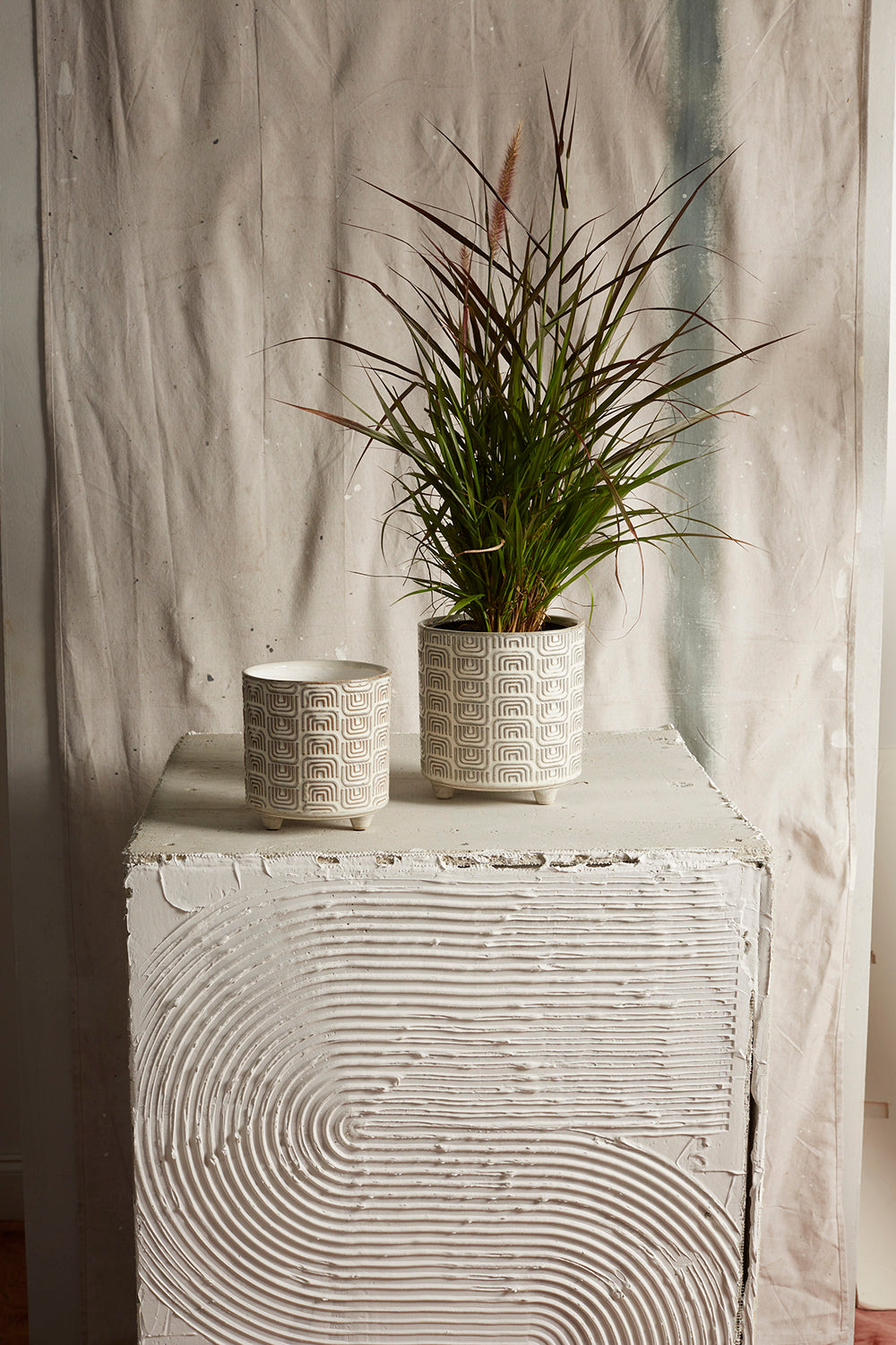 Itza Pot Set of 4 By Accent Decor | Planters, Troughs & Cachepots | Modishstore - 4