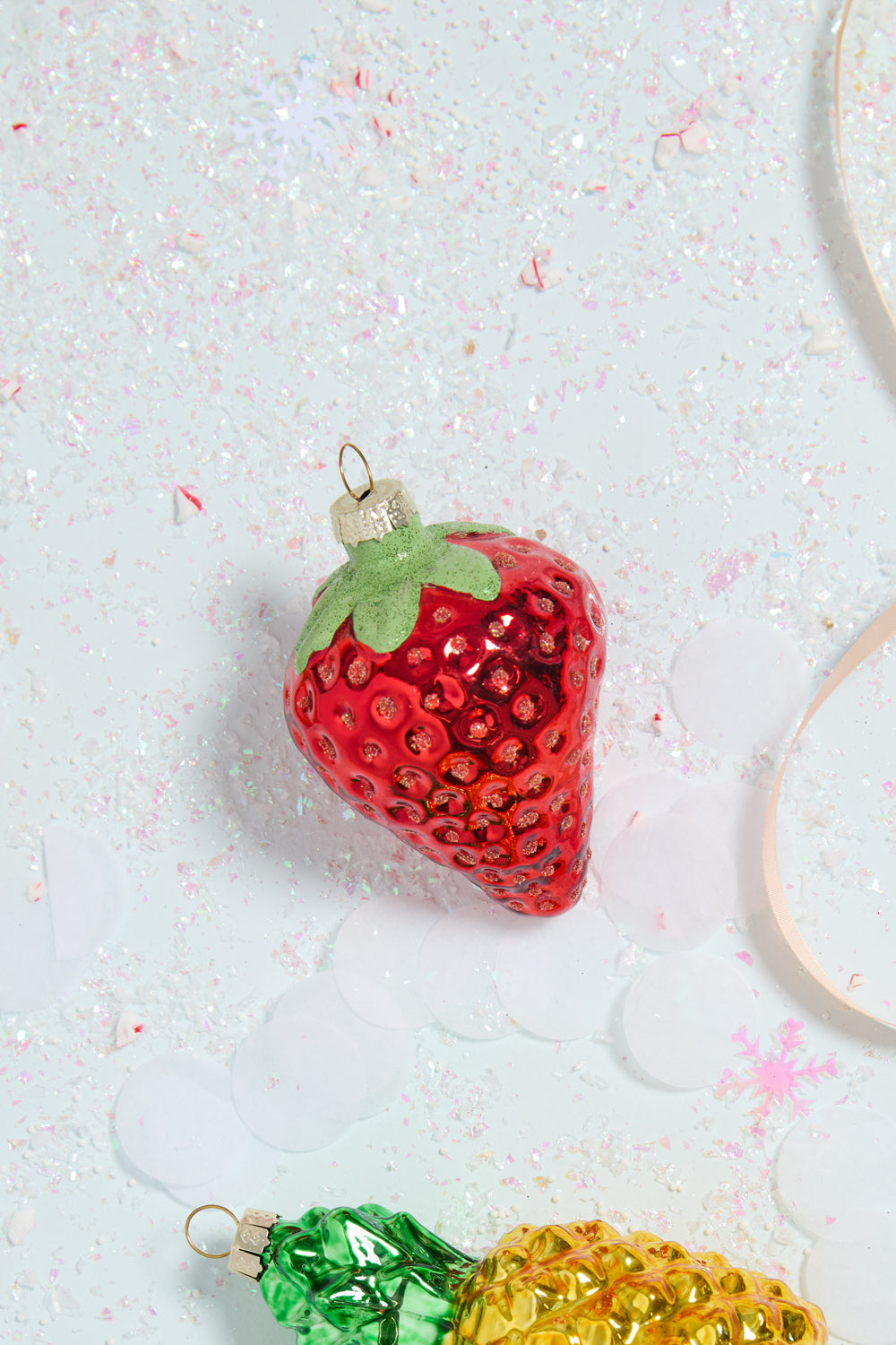 Juicy Strawberry Ornament Set of 4 By Accent DŽcor