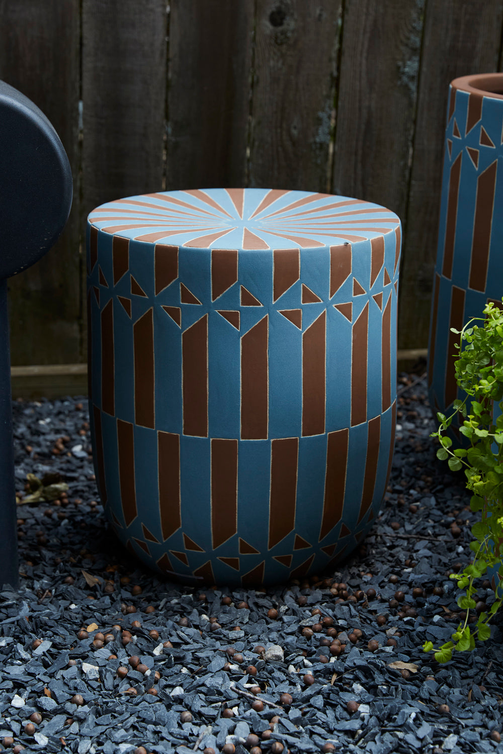 Kaleidoscope Stool By Accent Decor | Planters, Troughs & Cachepots | Modishstore - 3