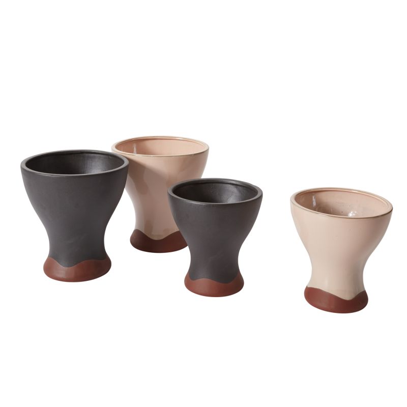 Kanako Pot Set Of 4 By Accent Decor | Planters, Troughs & Cachepots | Modishstore - 2