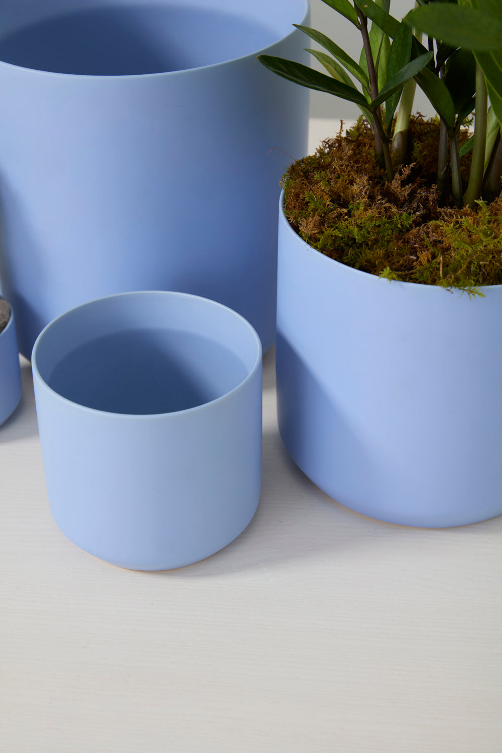 Light Blue Kendall Pot Set of 8 By Accent Decor | Planters, Troughs & Cachepots | Modishstore - 2
