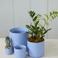 Light Blue Kendall Pot Set of 8 By Accent Decor | Planters, Troughs & Cachepots | Modishstore - 1