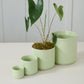 Light Green Kendall Pot Set of 8 By Accent Decor | Planters, Troughs & Cachepots | Modishstore - 3