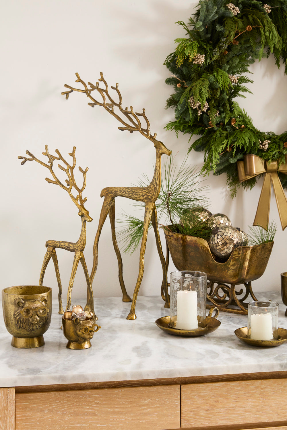 Kingly Reindeer By Accent Decor | Planters, Troughs & Cachepots | Modishstore - 4