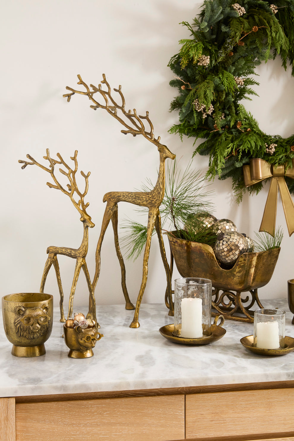 Kingly Reindeer By Accent Decor | Planters, Troughs & Cachepots | Modishstore - 4