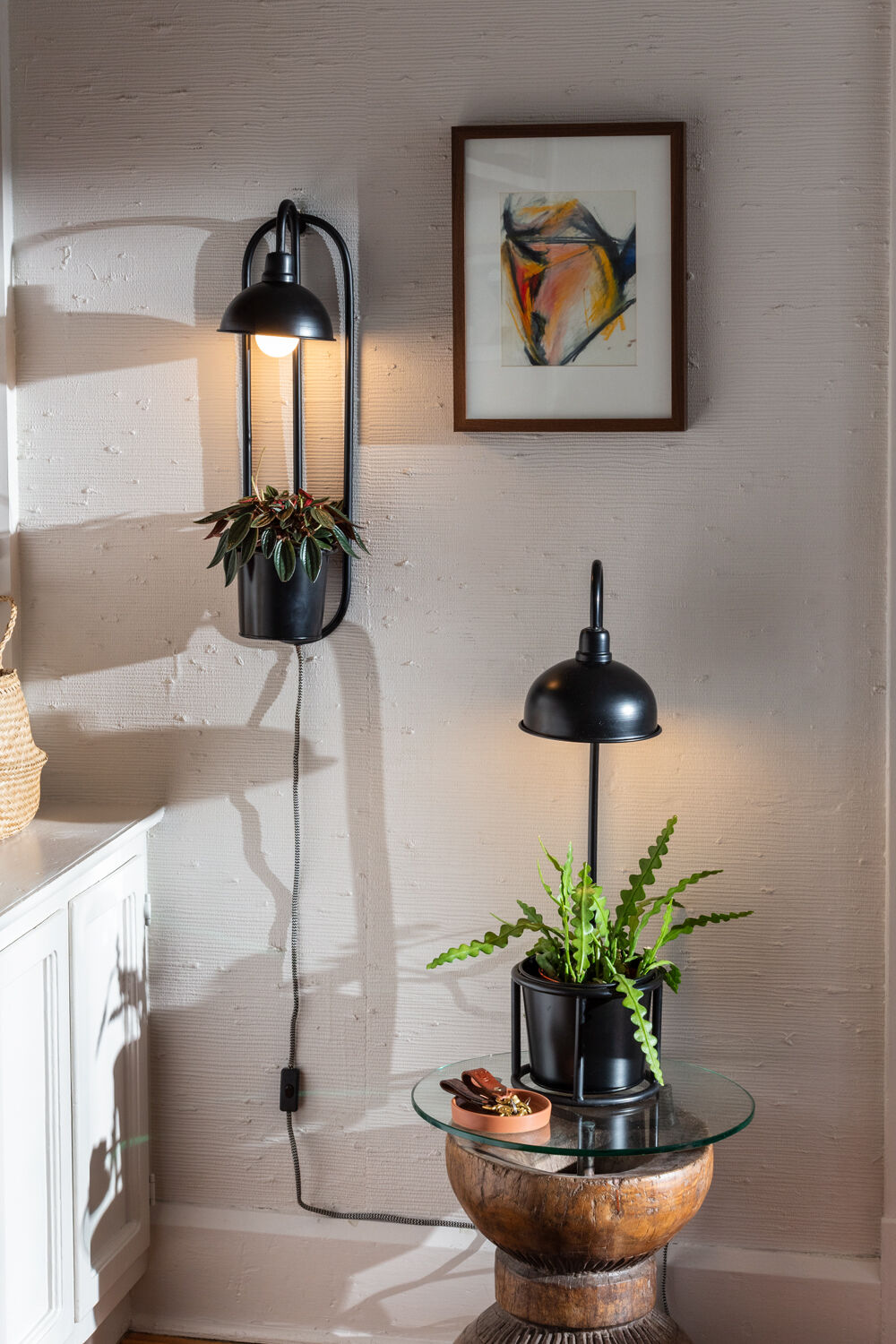 plant stand with grow light Kira Plant Stand