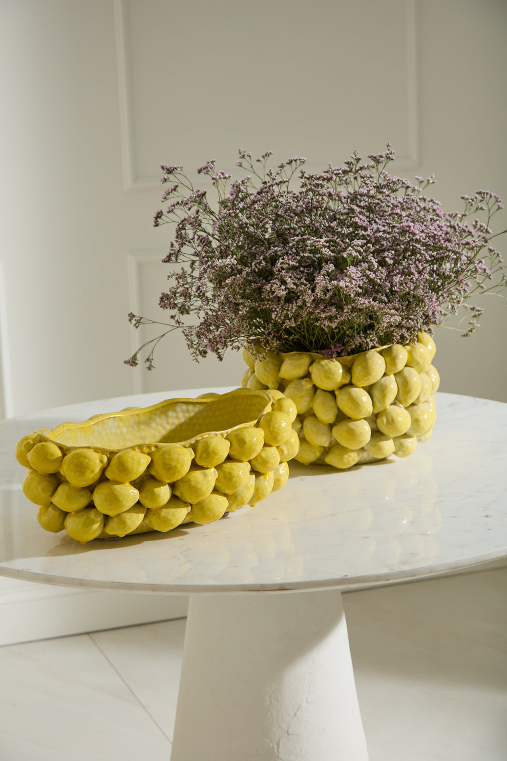 Layered Lemon Collection By Accent Decor | Planters, Troughs & Cachepots | Modishstore - 4