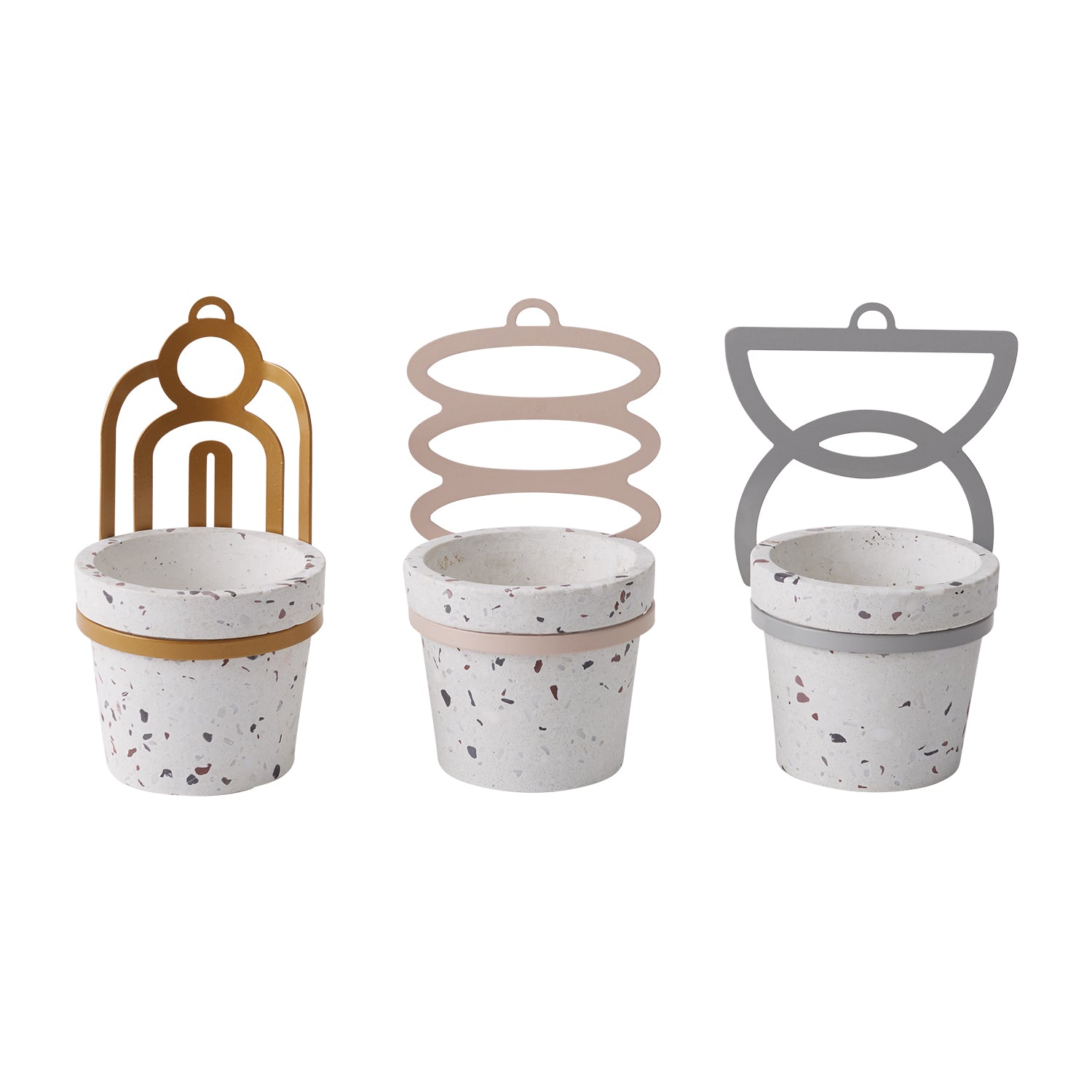 Lazaro Hanging Pot Set of 4 By Accent Decor | Planters, Troughs & Cachepots | Modishstore - 5