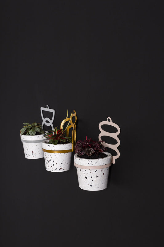 Lazaro Hanging Pot Set of 4 By Accent Decor | Planters, Troughs & Cachepots | Modishstore - 1