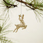 Leaping Deer Ornament Set of 4 By Accent Decor | Ornaments | Modishstore - 3