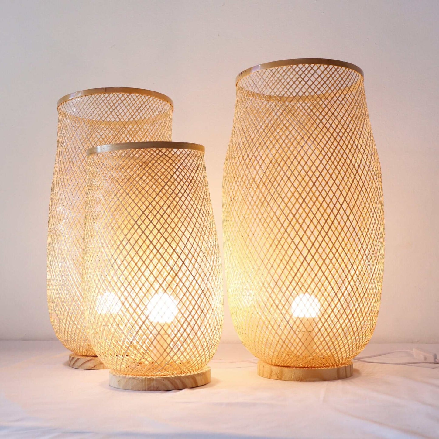 Luck - Freestanding Bamboo Boho Floor Lamp By Thaihome | Floor Lamps | Modishstore - 2