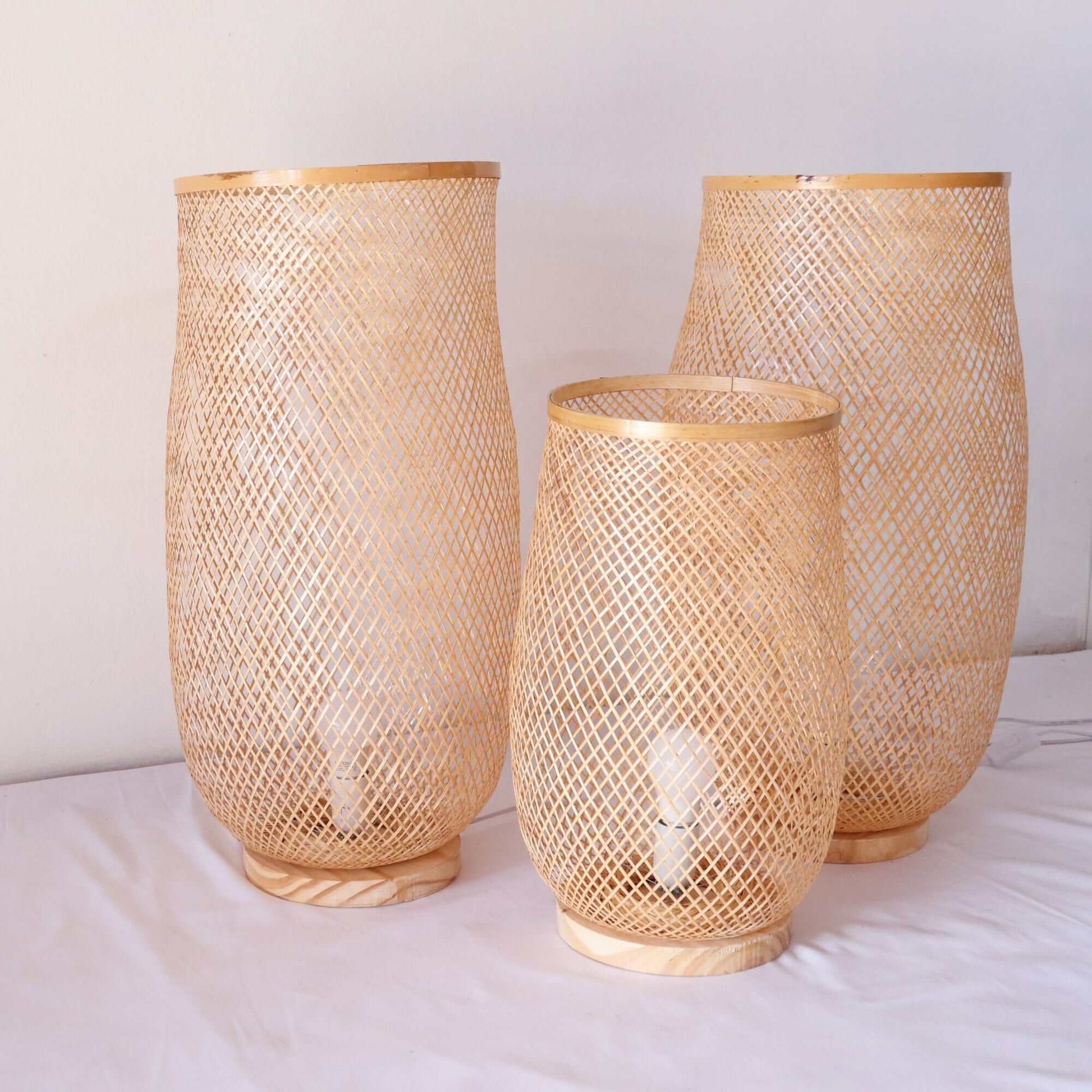Luck - Freestanding Bamboo Boho Floor Lamp By Thaihome | Floor Lamps | Modishstore - 4