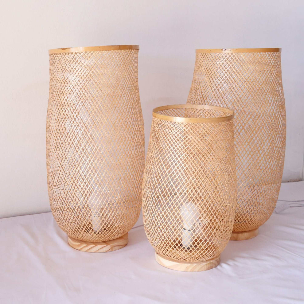 Luck - Freestanding Bamboo Boho Floor Lamp By Thaihome | Floor Lamps | Modishstore - 4