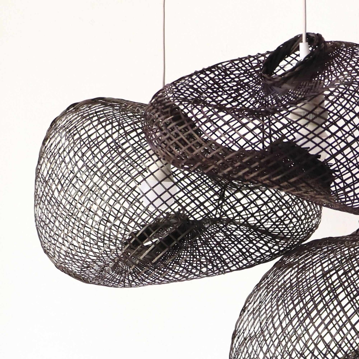 Reshape Able Bamboo Pendant Light By Thaihome | Pendant Lamps | Modishstore - 3